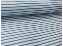 Jersey - Ringel Streifen hellblau dunkelblau